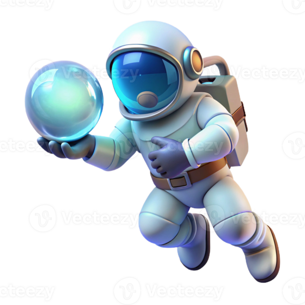 wonderful contemporary A lone astronaut, adrift in the void, clutching a bioluminescent orb, rim lighting, ethereal, art nouveau style high quality png