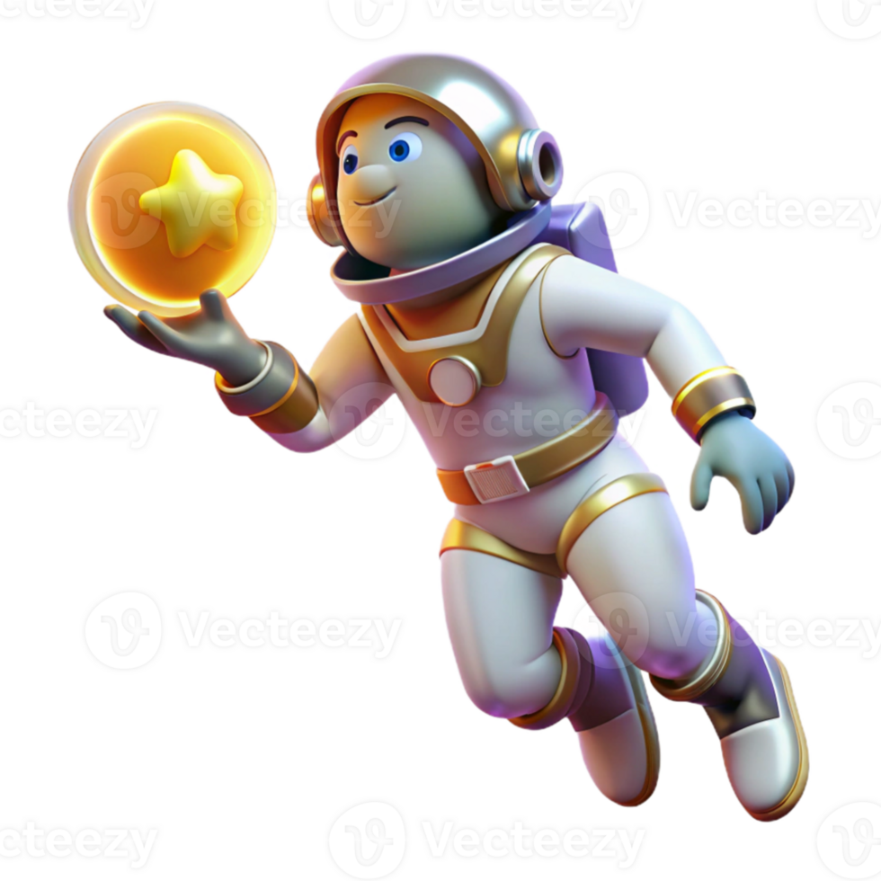 elegant artistic A solitary astronaut, wearing a retro-futuristic spacesuit, floats in the void of space, clutching a glowing orb, lit by the distant light of a dying star. Art Deco style professional png