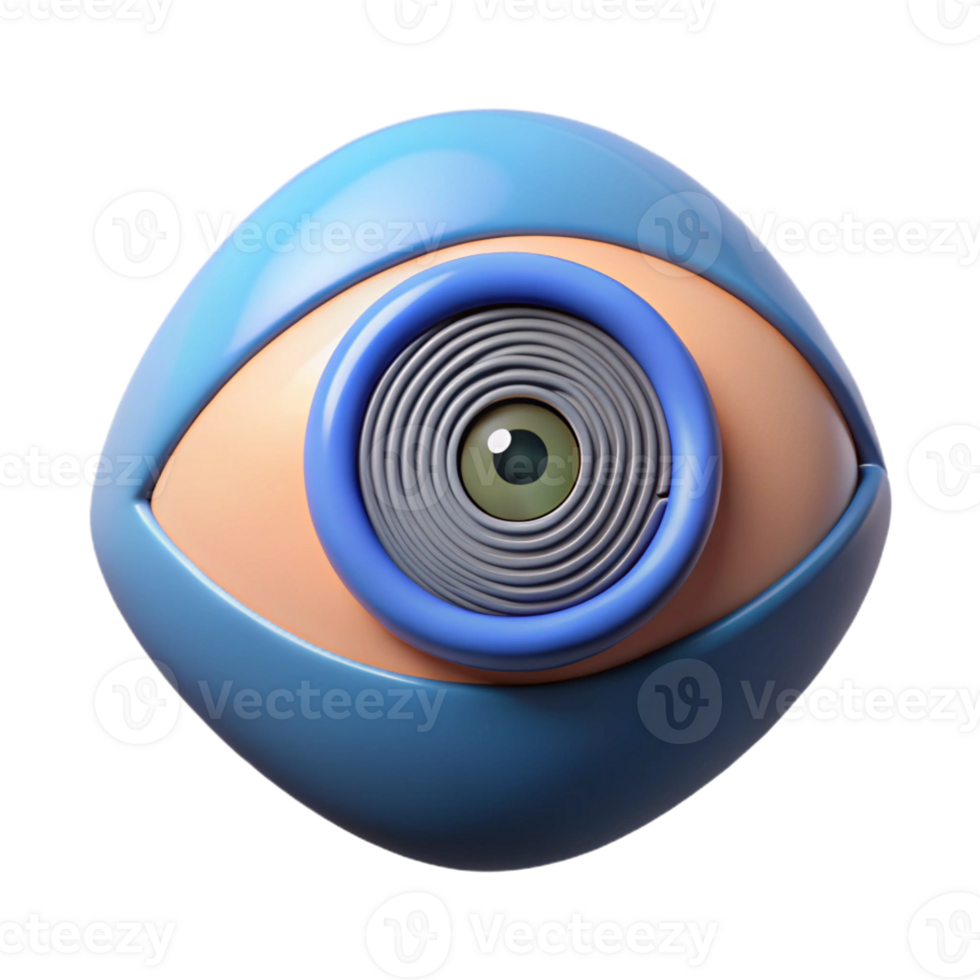 dramatic vintage A single, oversized eye scanning a fingerprint, biometric security concept, close-up view, realistic rendering premium png