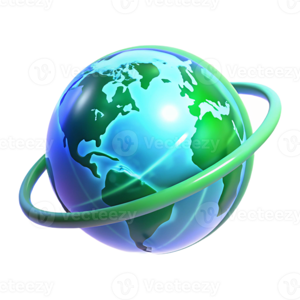serene classic A holographic projection of the Earth rotating slowly, continents outlined in glowing lines, cool blue and green lighting, minimalist style genuine png