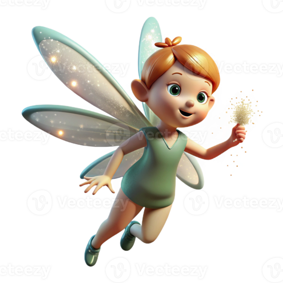 magnificent minimalist A playful sprite with dragonfly wings, scattering sparkling dust, in a beam of sunlight. Art Nouveau style original png