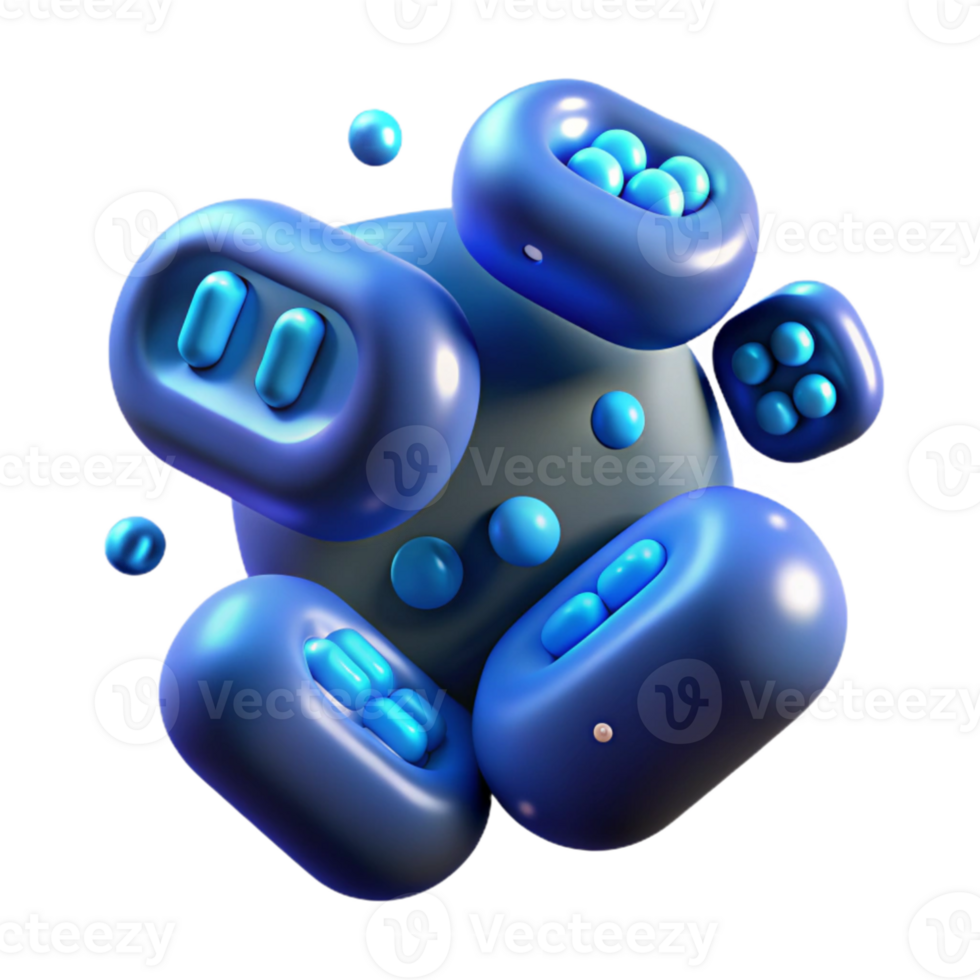 extraordinary contemporary A group of stylized binary code digits floating in space, each digit glowing with a blue light, lit by a dim, ambient light. Abstract style original png