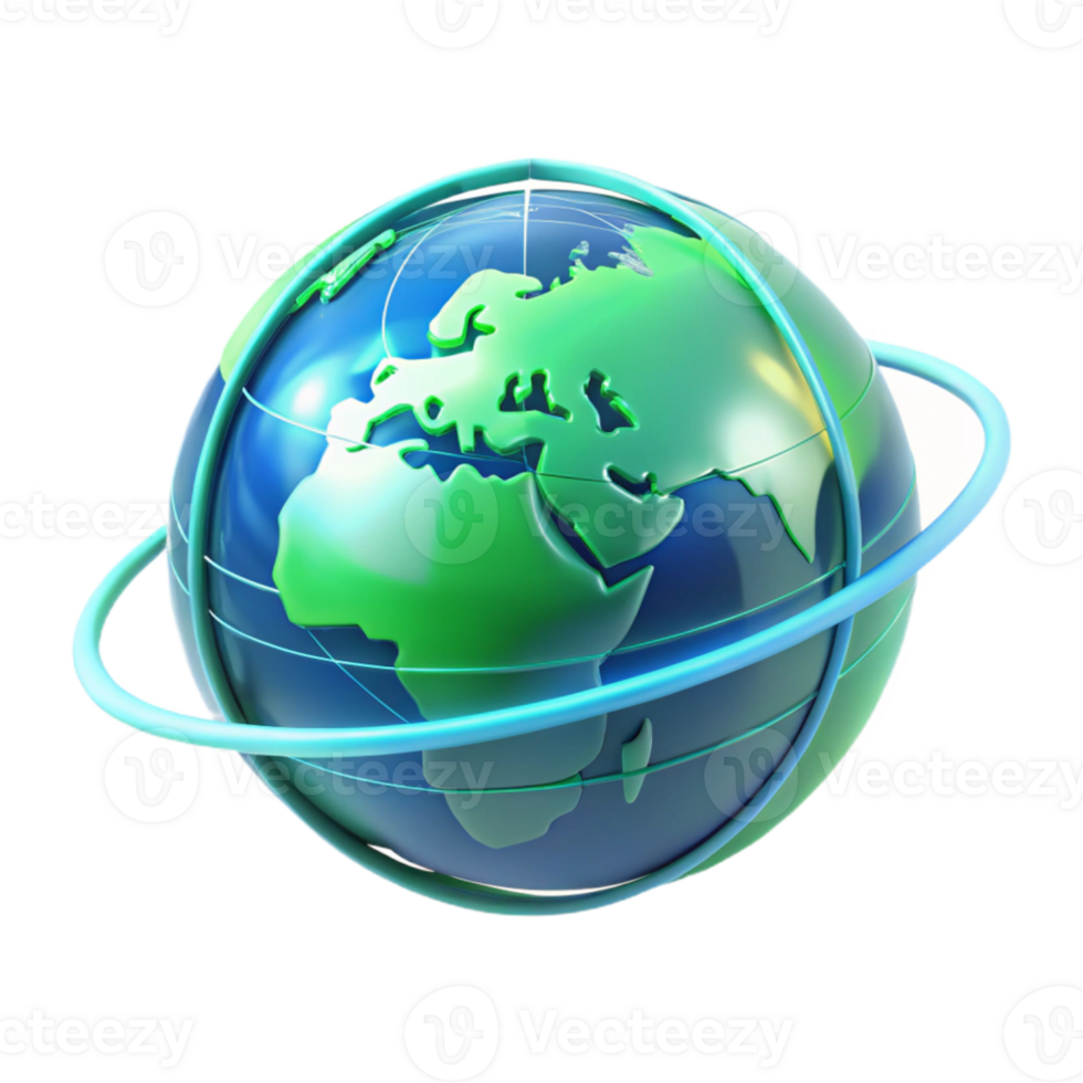 beautiful creative A holographic projection of the Earth rotating slowly, continents outlined in glowing lines, cool blue and green lighting, minimalist style authentic png