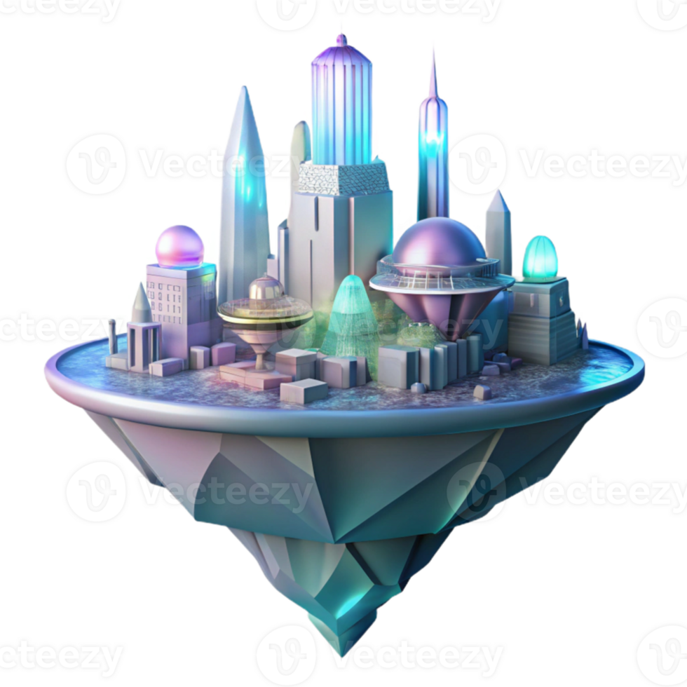 extraordinary traditional A futuristic floating city, bioluminescent structures, soft ethereal glow, cyberpunk aesthetic, low angle view original png
