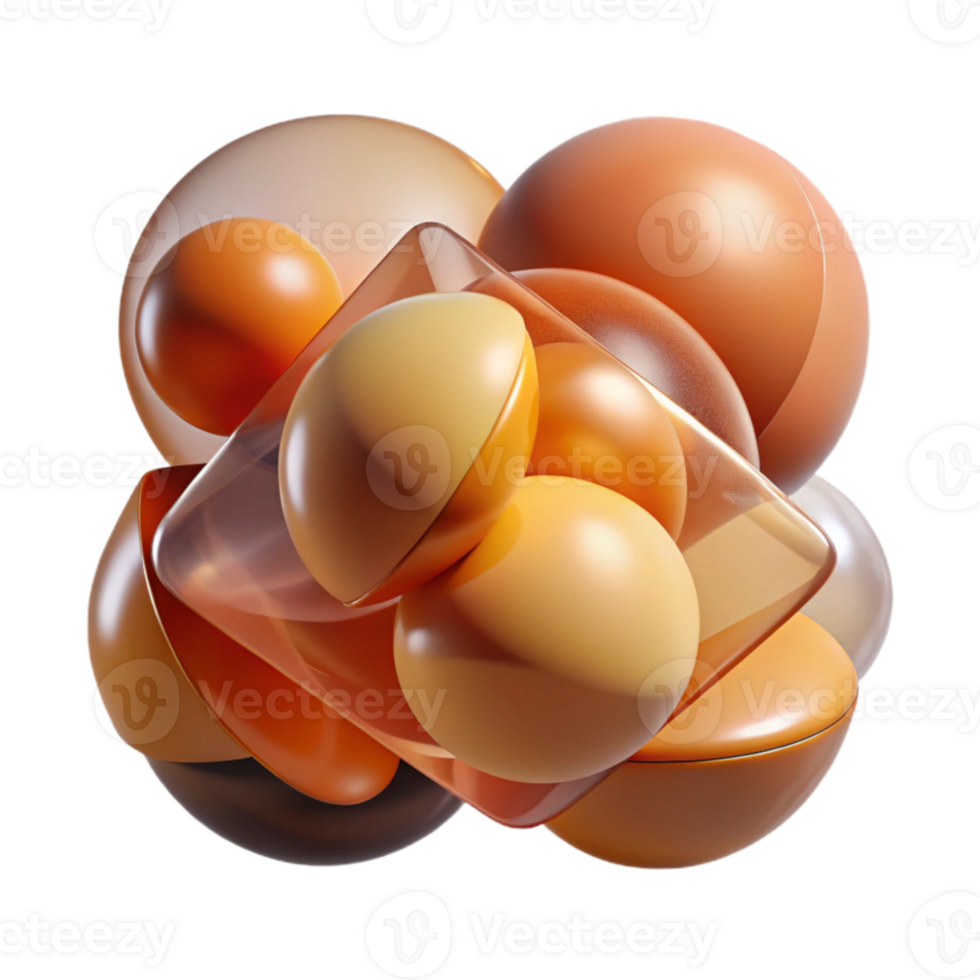 impressive vintage A dynamic composition of overlapping, translucent shapes, in a warm, earthy palette, with soft, diffused lighting 4K png