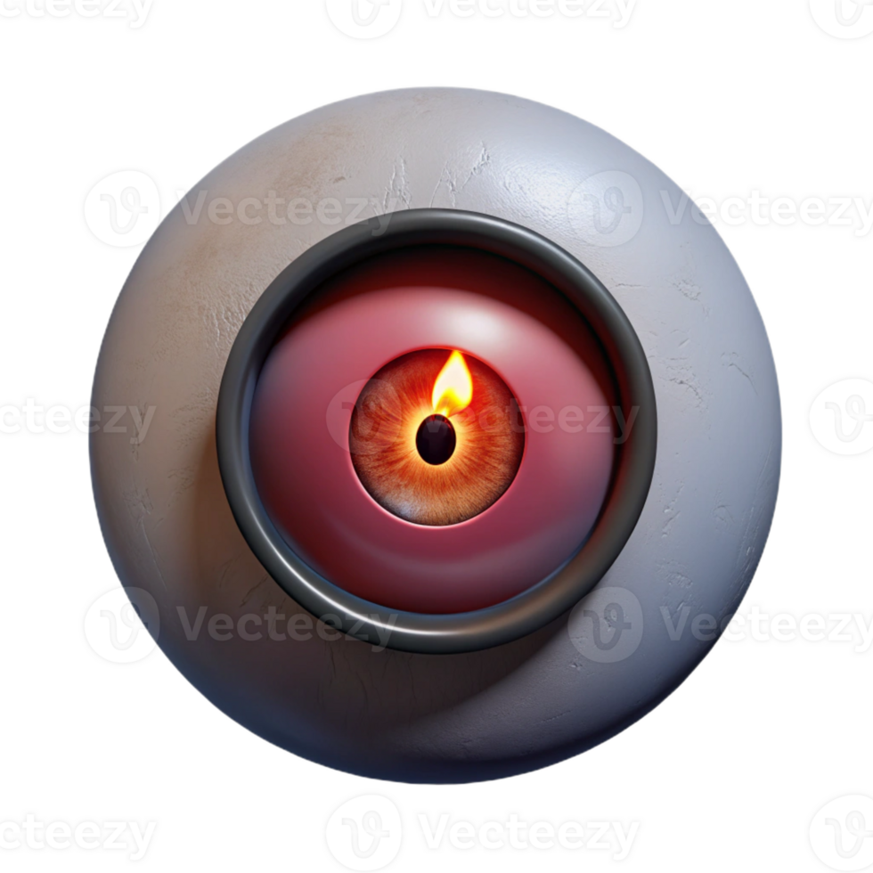 elegant abstract A close-up of a bloodshot eye staring through a peephole, lit by a flickering match, reflecting a distorted hallway. Noir horror style authentic png