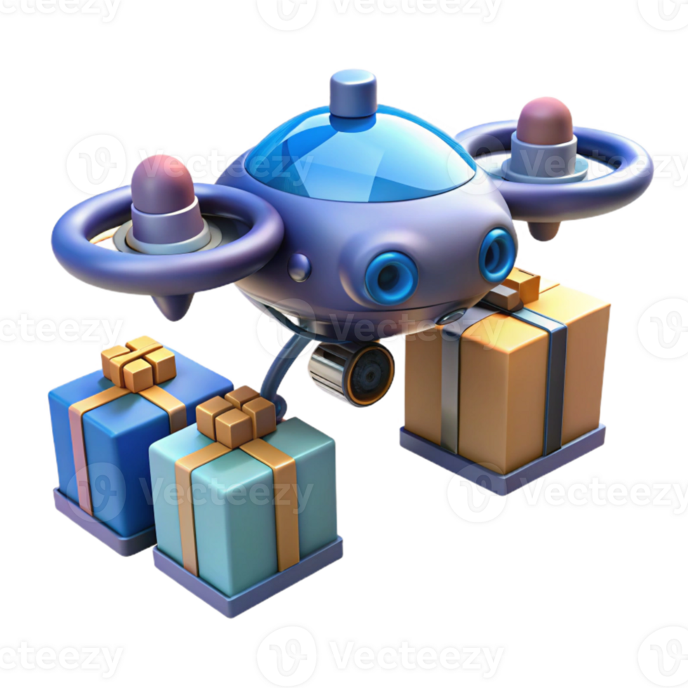 serene rustic A futuristic drone delivering a package in a dense urban environment, fast motion blur, cyberpunk style detailed png