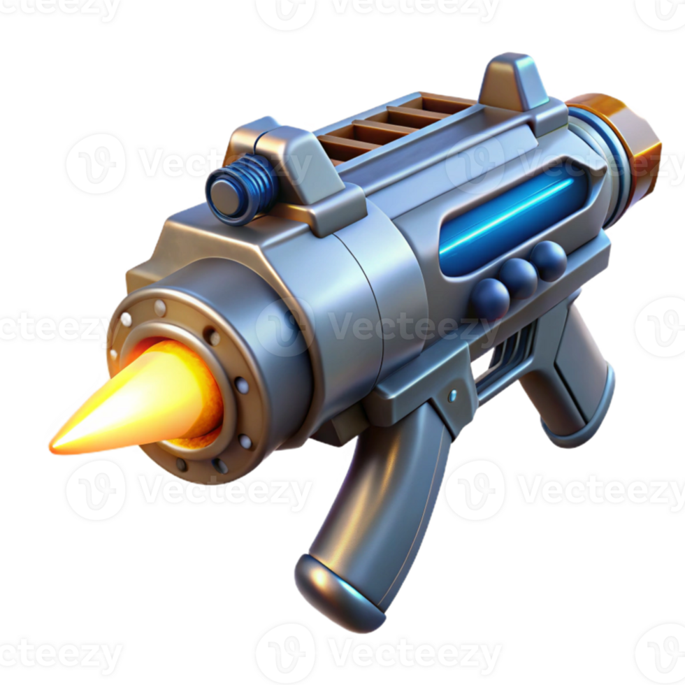 beautiful creative A futuristic weapon firing a beam of energy, explosive lighting, powerful, science fiction style professional png