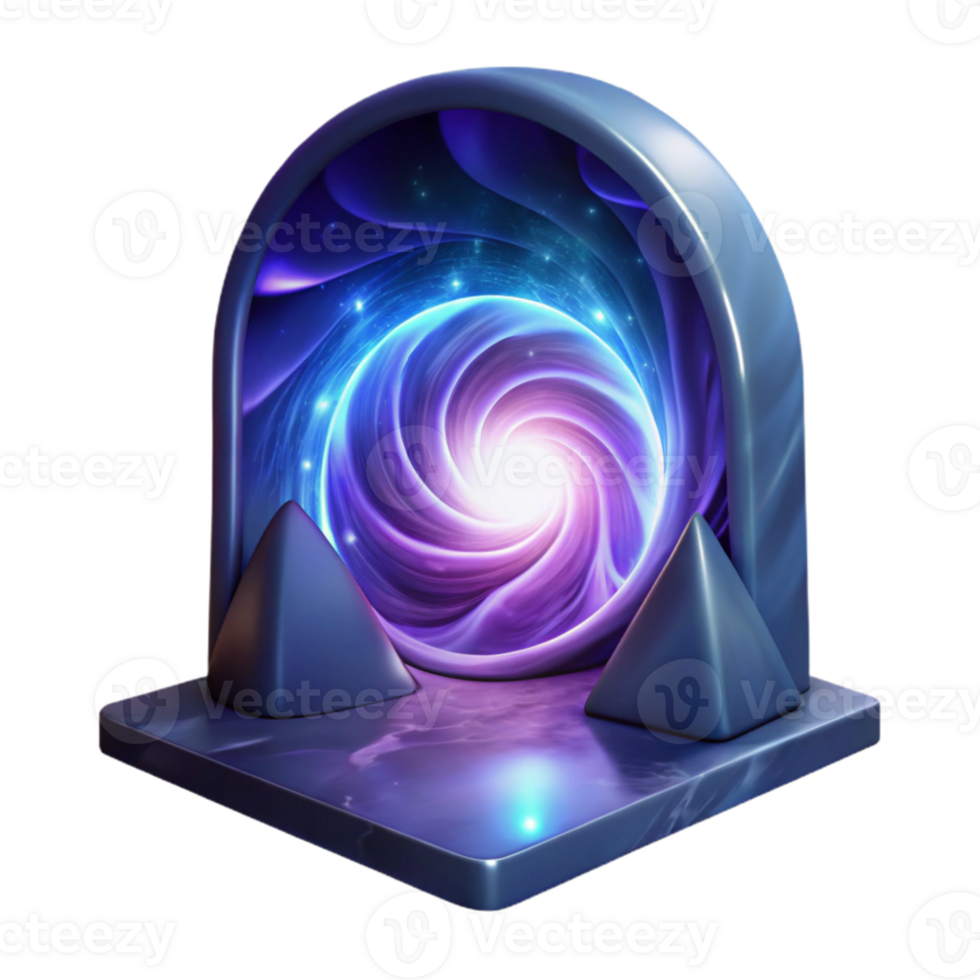 impressive creative A portal opening to another dimension, swirling with energy and light, mysterious and otherworldly lighting, fantasy art style genuine png