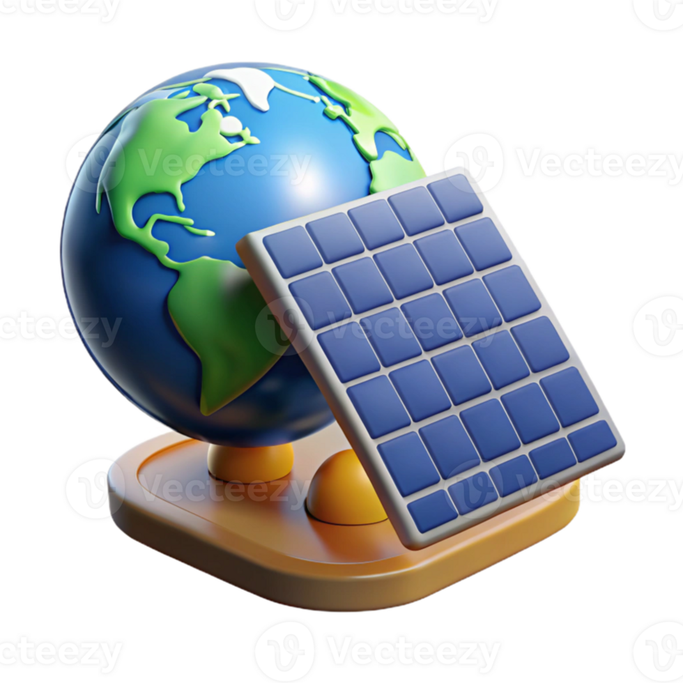 elegant contemporary A solar panel array absorbing sunlight in space, realistic depiction of solar panels and Earth in the background, scientific illustration style original png