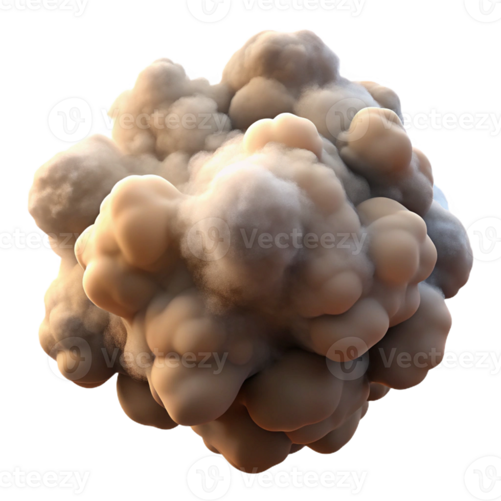 beautiful abstract A cloud of swirling smoke and dust, in muted earth tones, with a dramatic, atmospheric feel, rendered in a realistic style 4K png