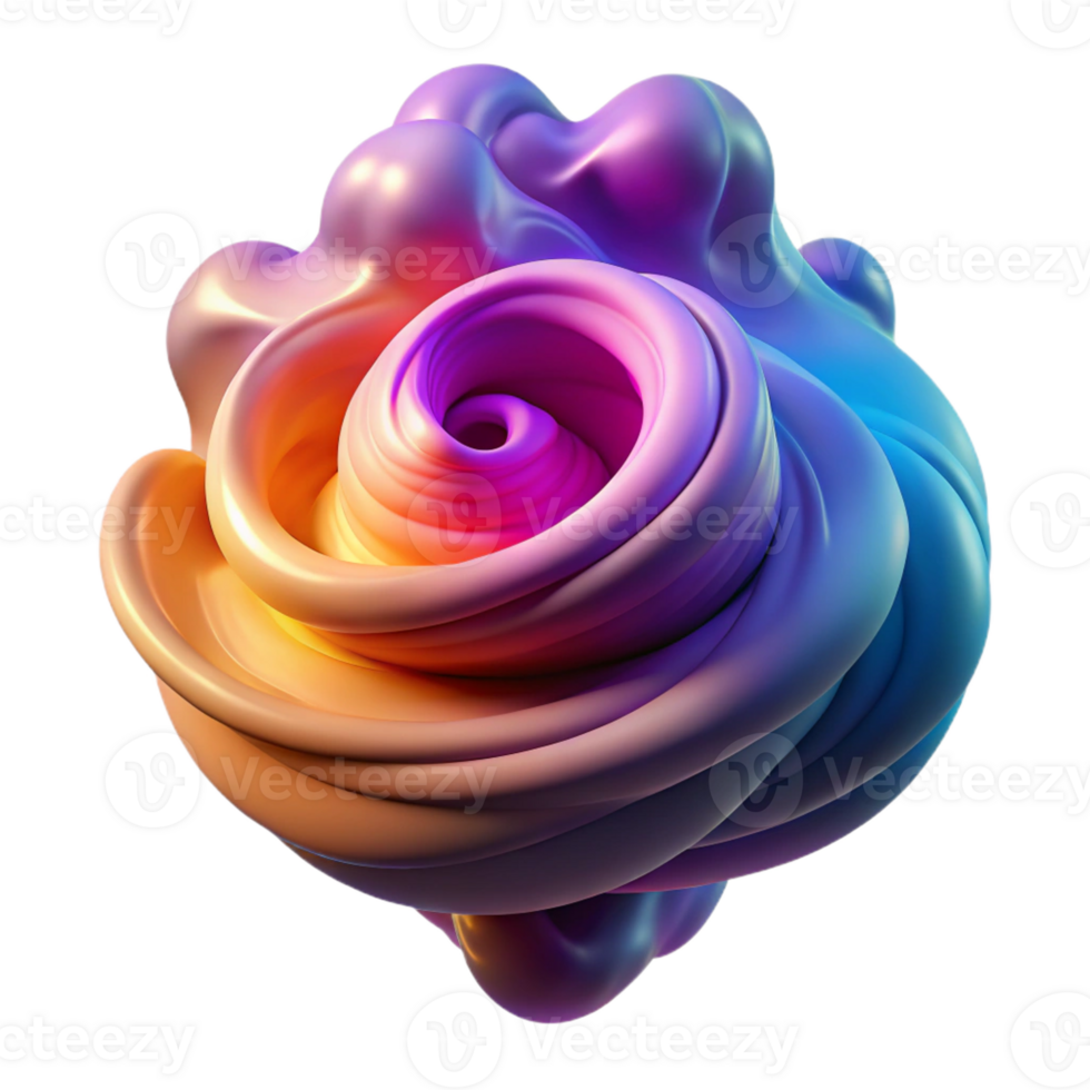 serene abstract A dynamic, swirling vortex of colorful smoke, illuminated by a dramatic, contrasting light, in a surrealist style original png