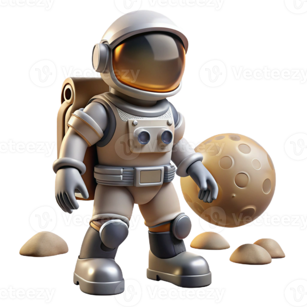 impressive traditional A solitary astronaut, with a reflective visor and a jetpack, explores a desolate, alien planet. Space opera style 4K png