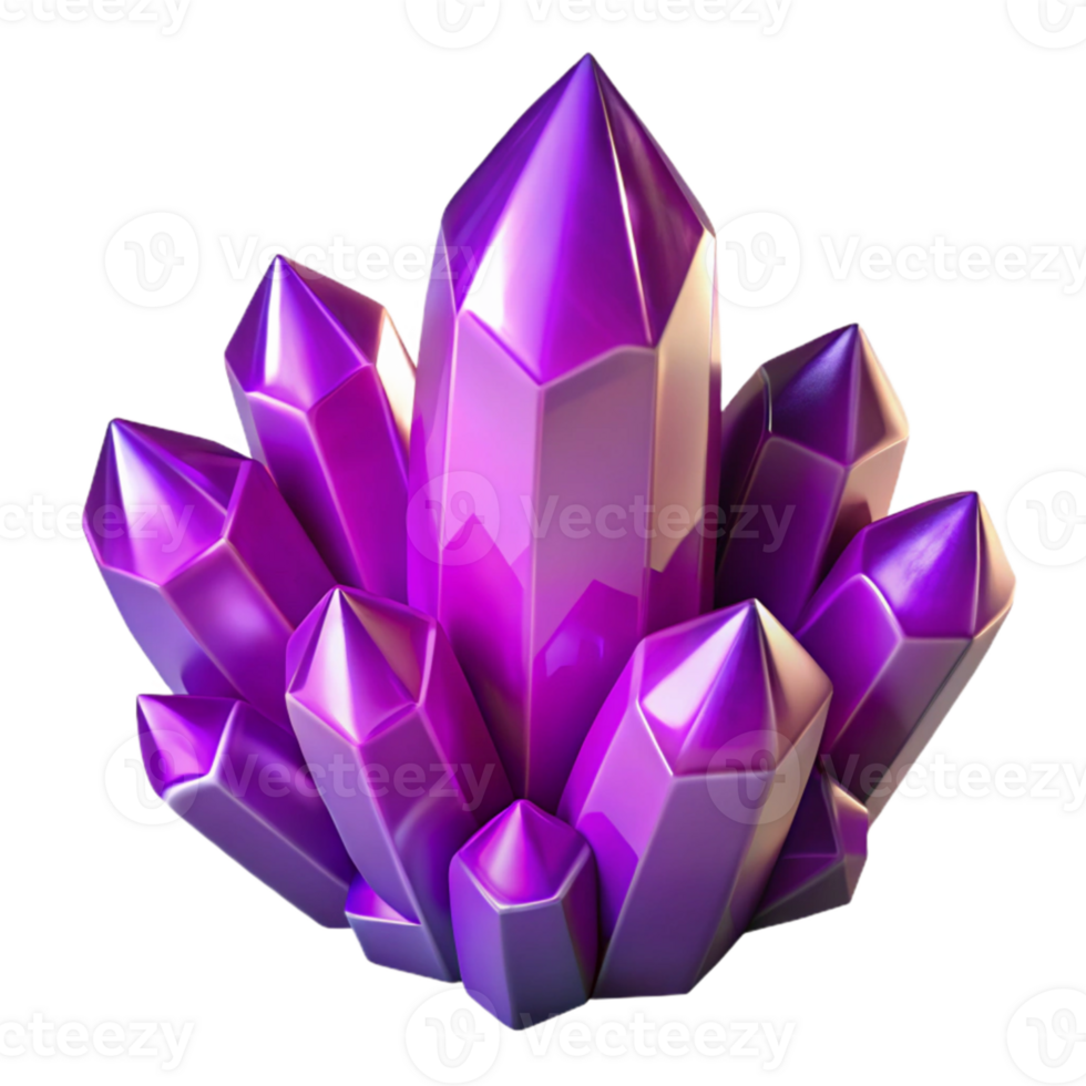 stunning vintage A cluster of amethyst crystals, vibrant purple hues, dramatic lighting, photorealistic style exclusive png