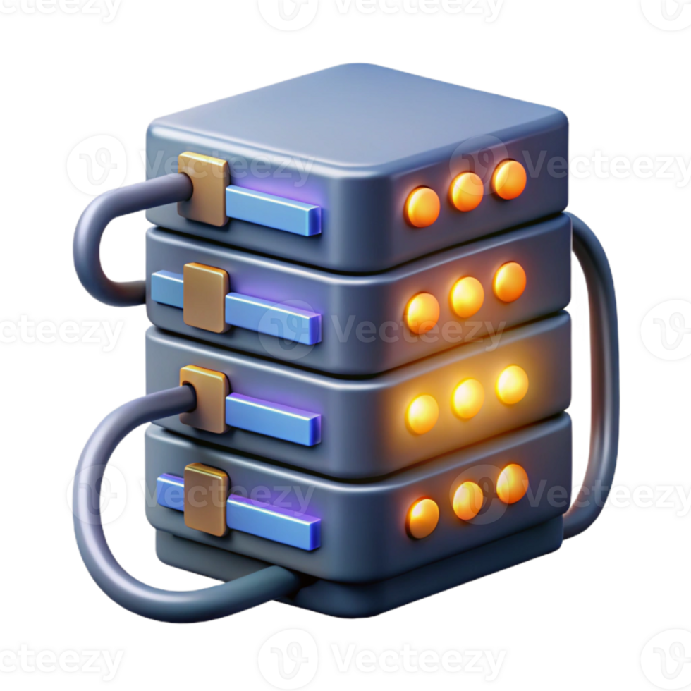 serene traditional A server rack with glowing lights and cables, intricate detail, data center atmosphere, realistic style high resolution png