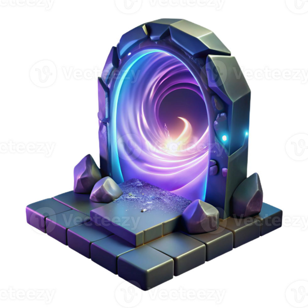 impressive artistic A portal opening to another dimension, swirling with energy and light, mysterious and otherworldly lighting, fantasy art style high quality png