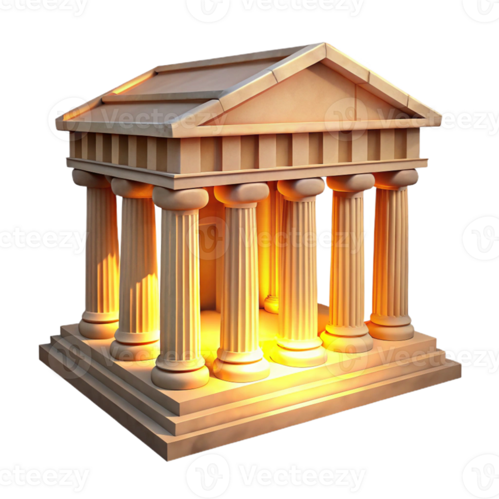 vibrant contemporary Ancient Greek temple ruins, weathered marble, golden hour lighting, classical architecture, photorealistic authentic png