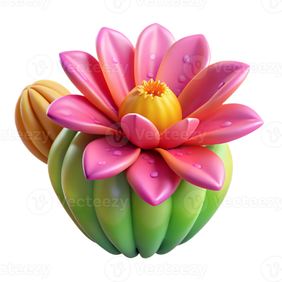 wonderful rustic A close-up of a cactus flower, vibrant colors, harsh sunlight, desert photography style premium png