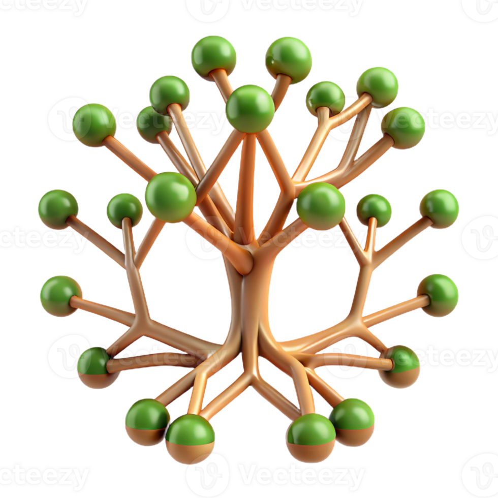 stunning modern A network of branching, fractal lines, resembling tree roots, in earthy brown and green hues, with a natural, organic feel detailed png