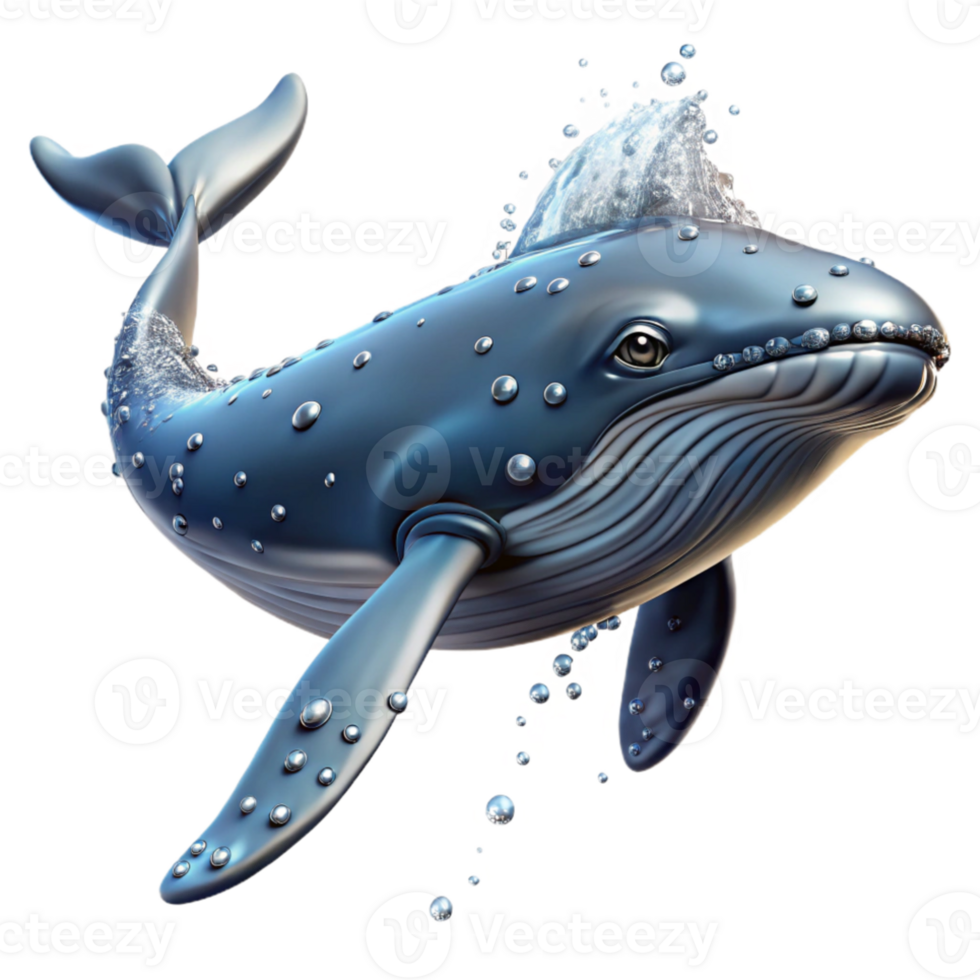 wonderful contemporary A majestic humpback whale breaching the ocean surface, water droplets sparkling in the sunlight, powerful and awe-inspiring high quality png