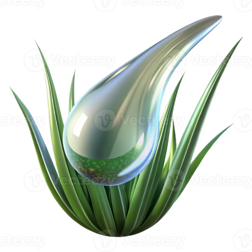 dramatic traditional Close-up of a dewdrop on a blade of grass, sparkling, reflective, macro photography, detailed png