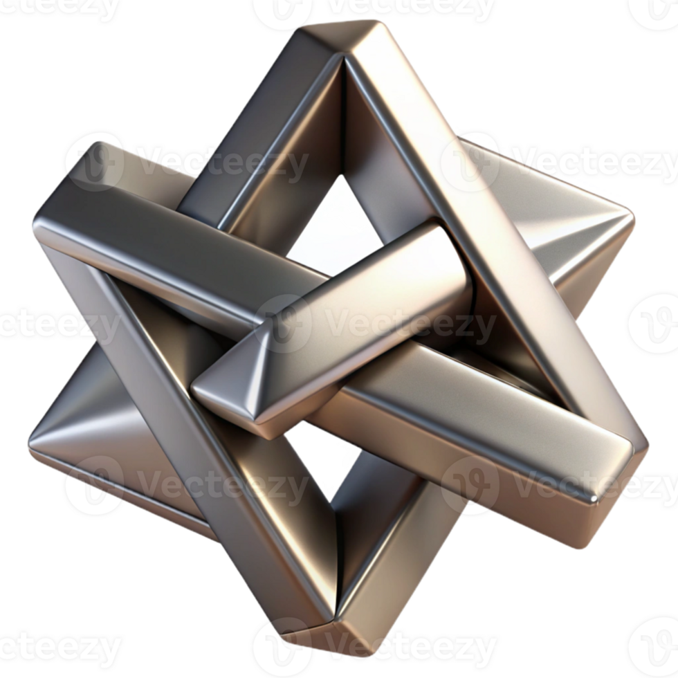 stunning classic A dynamic composition of intersecting planes and angles, rendered in a metallic texture with a brushed finish, constructivist style original png
