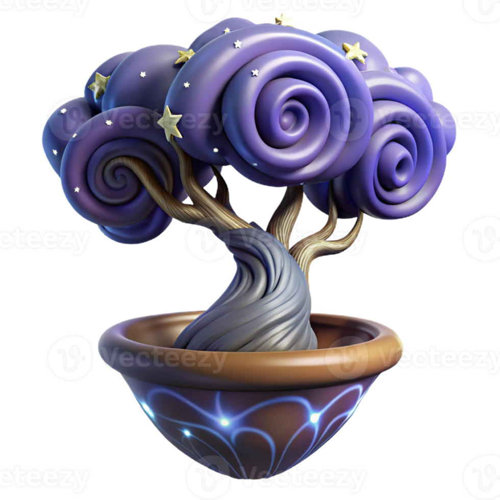 dramatic classic A tree growing upside down, its roots reaching into a swirling vortex of stars. Dark fantasy style genuine png