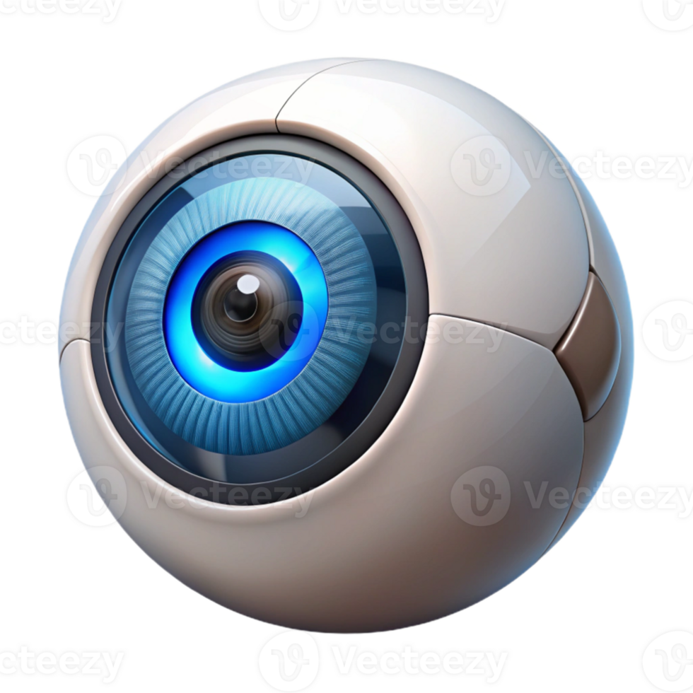 beautiful rustic A close-up of a robotic eye, intricate details visible in the iris and lens, illuminated by a bright, white light. Photorealistic style exclusive png