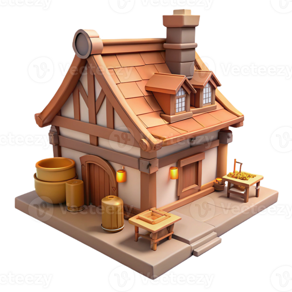 serene modern Sketch-style rendering of a medieval tavern, cross-hatching, ink lines, warm lighting original png