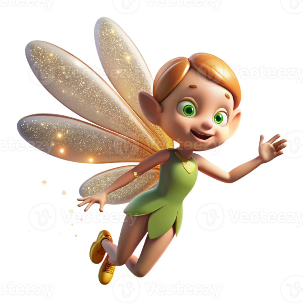dramatic minimalist A playful sprite with dragonfly wings, scattering sparkling dust, in a beam of sunlight. Art Nouveau style professional png