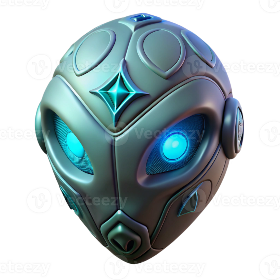 vibrant modern A close-up of an alien artifact, intricately carved with glowing symbols. Mysterious, detailed, soft lighting original png