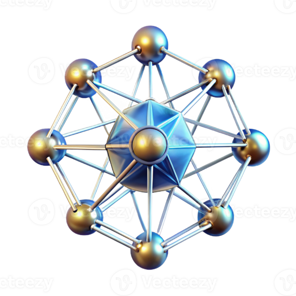 serene traditional A powerful artificial intelligence visualized as a glowing network of interconnected nodes, illuminated by a dynamic, shifting light. Abstract style authentic png