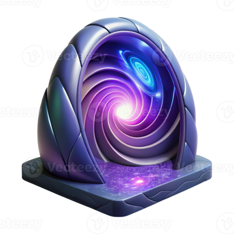 elegant abstract A portal opening to another dimension, swirling with energy and light, mysterious and otherworldly lighting, fantasy art style authentic png