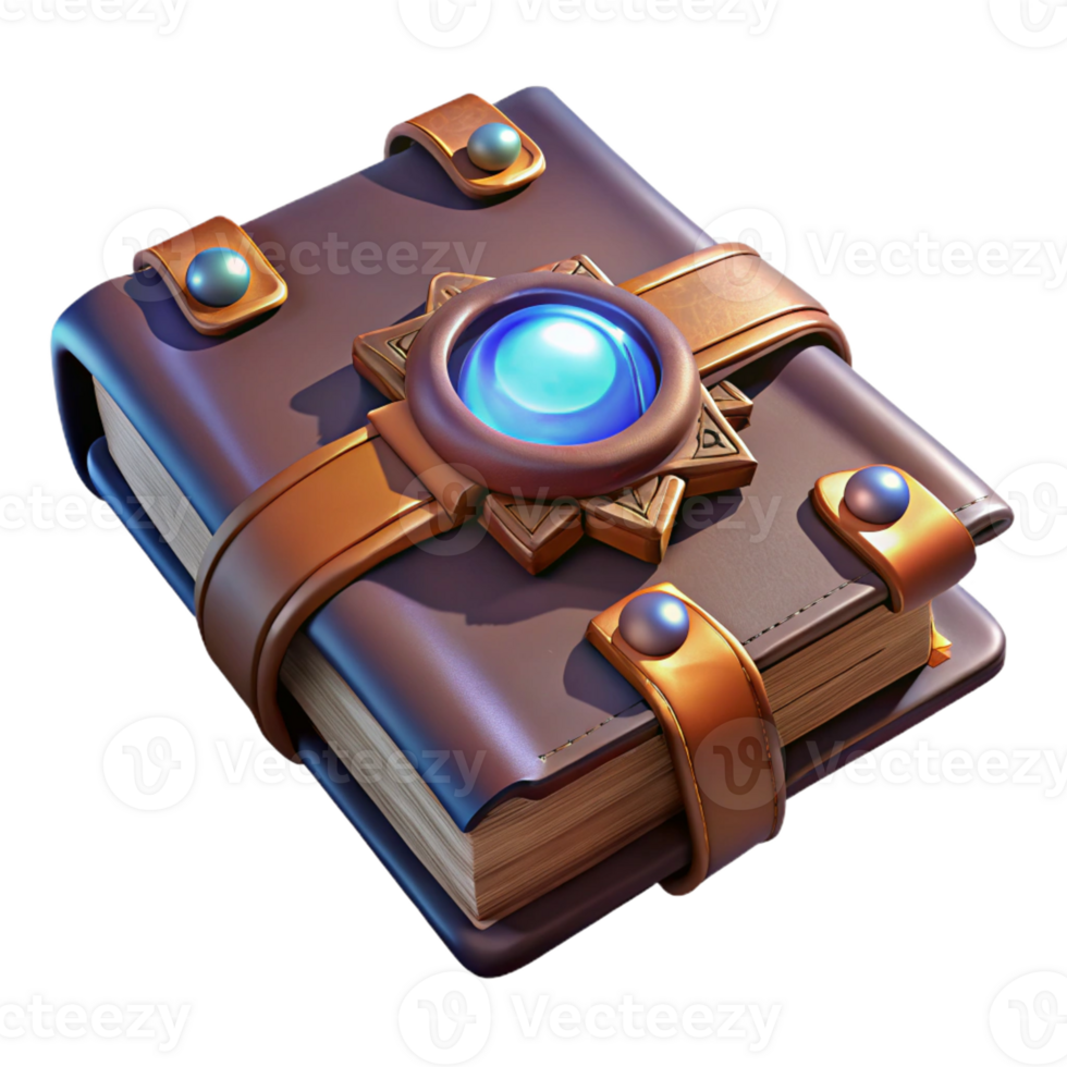 impressive vintage A levitating ancient grimoire, bound in dark leather and clasped with silver, glowing with arcane runes, dramatic chiaroscuro lighting, Renaissance painting style professional png