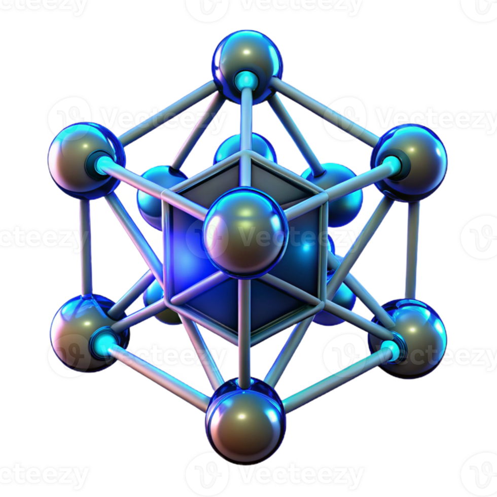 dramatic modern A network of interconnected, glowing nodes, pulsating with energy, in a dark, cyberpunk style authentic png