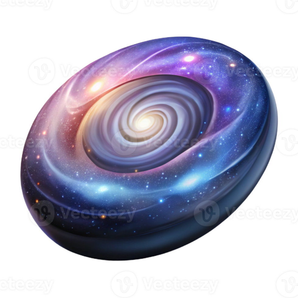 impressive traditional A telescopic view of a distant galaxy, swirling nebulae and bright stars, astrophotography style genuine png
