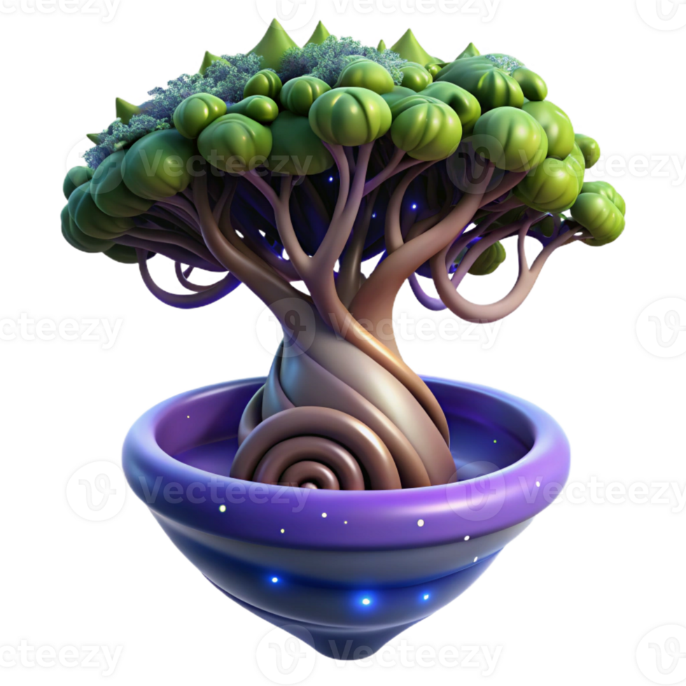 dramatic rustic A tree growing upside down, its roots reaching into a swirling vortex of stars. Dark fantasy style 4K png