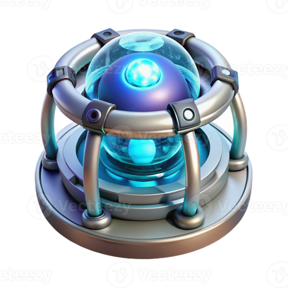 magnificent abstract A single, glowing energy cell powering a futuristic device, intricate details and energy flows visible, lit by a soft, internal light. Sci-Fi style detailed png