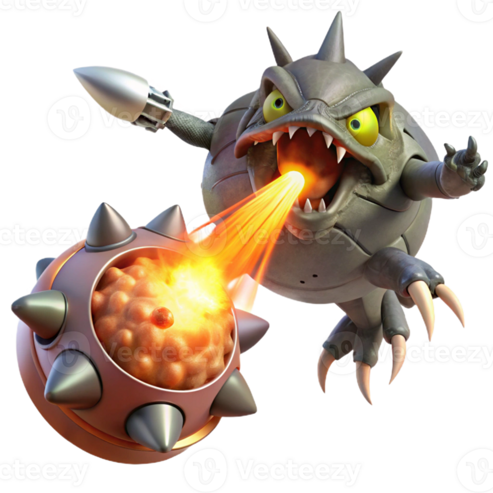 vibrant artistic A spaceship battling a giant space creature, explosive lighting, action-packed, science fiction style exclusive png