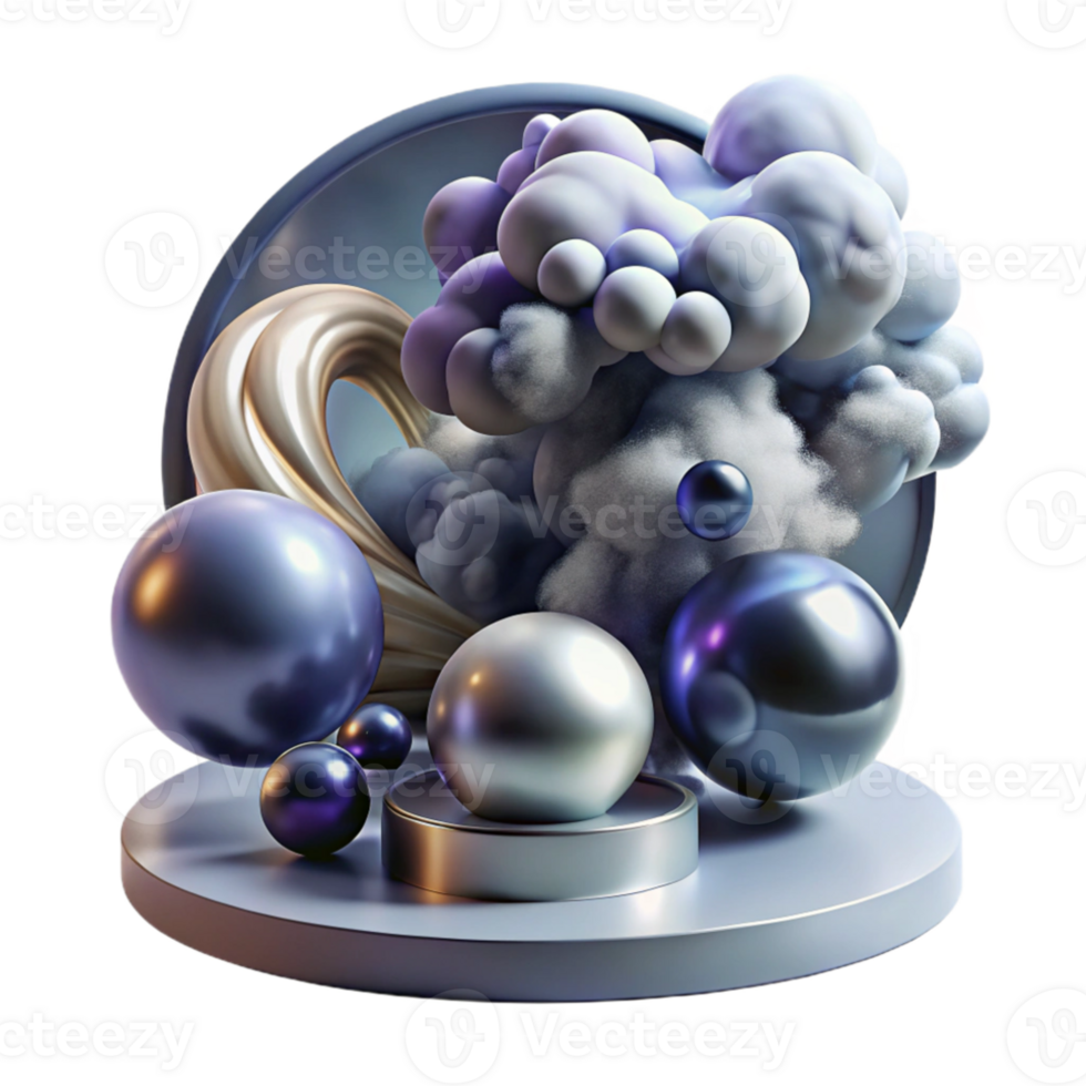 stunning abstract A dynamic composition of swirling smoke and mirrors, creating a sense of illusion and mystery, illuminated by a dramatic, theatrical light, in a Surrealist style high resolution png