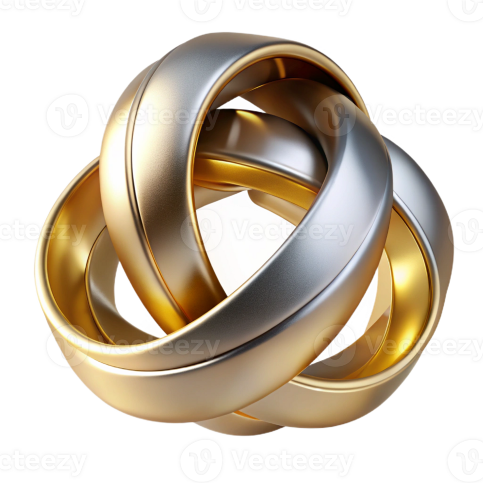 serene rustic Intertwined metallic ribbons in shades of gold and silver, reflecting a warm, ambient light, rendered in a hyperrealistic style exclusive png