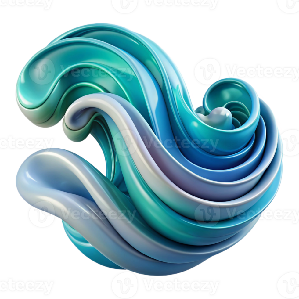 serene minimalist An abstract representation of underwater currents and waves, swirling, flowing lines and colors, dynamic, abstract art style, high quality png
