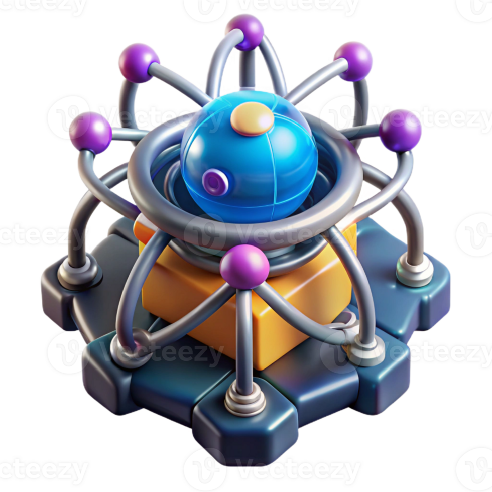 extraordinary artistic Microscopic view of a nanobot constructing a building atom by atom, intricate detail, glowing energy fields detailed png
