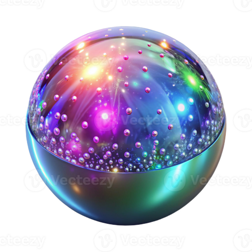 wonderful creative A field of shimmering, holographic particles, illuminated by a bright, multicolored light, with a futuristic, technological feel professional png