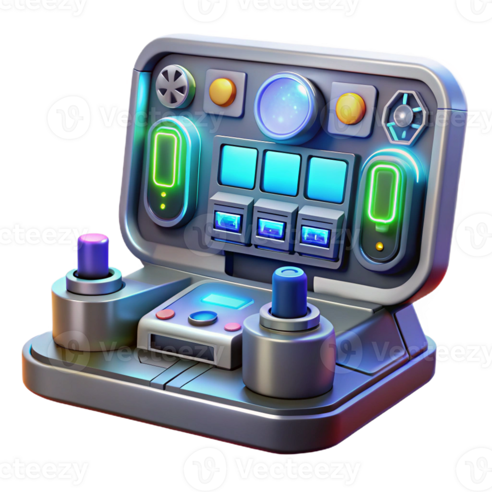 extraordinary classic A futuristic control panel with glowing buttons and holographic displays, complex data streams visible, in a dimly lit room exclusive png