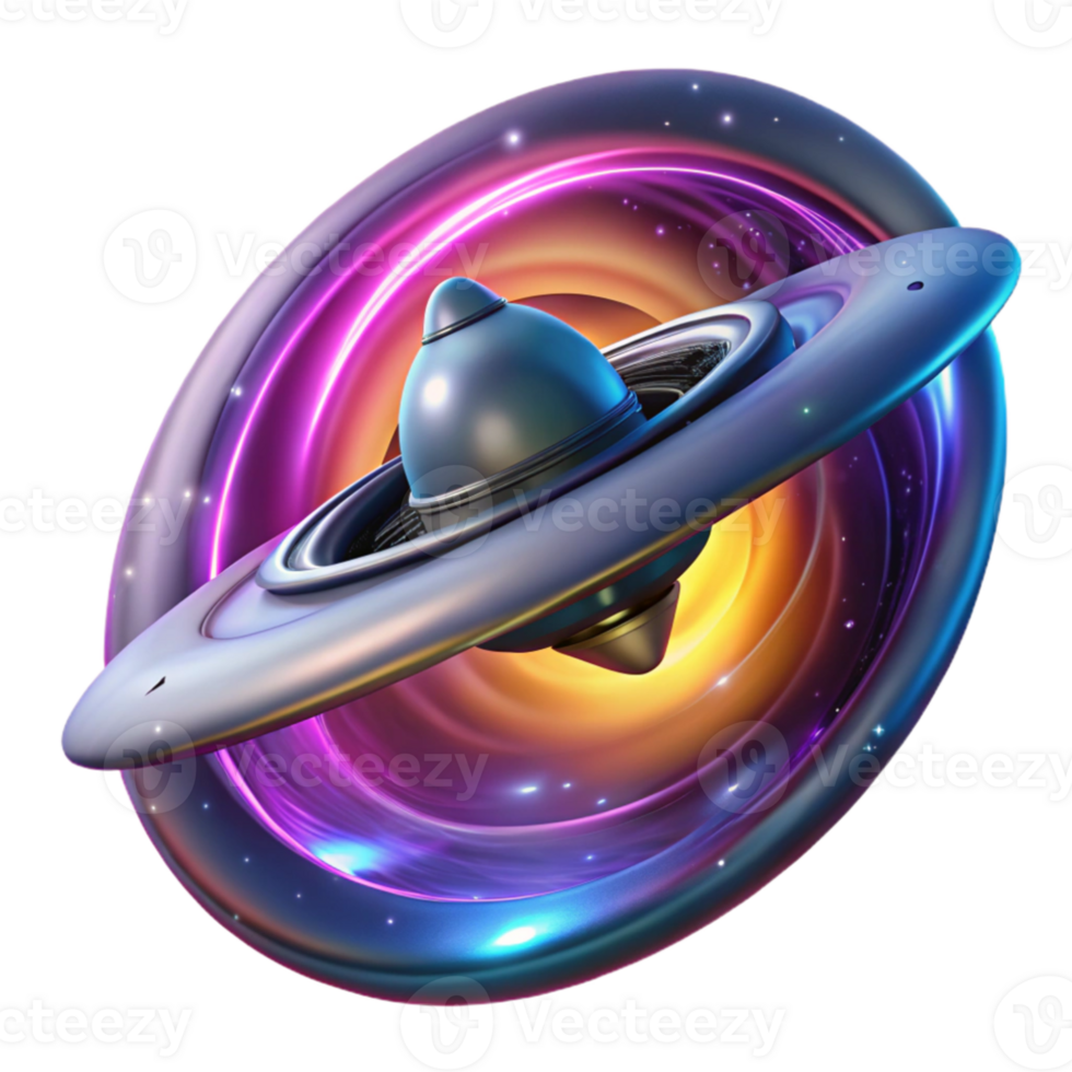 beautiful creative A sleek spaceship emerging from a wormhole, swirling nebula colors, dynamic lighting, digital art style exclusive png