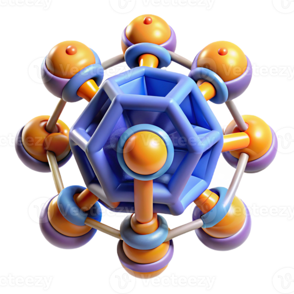 serene classic A group of nanobots assembling a microscopic structure, intricate detail and vibrant colors, nanotechnology style premium png
