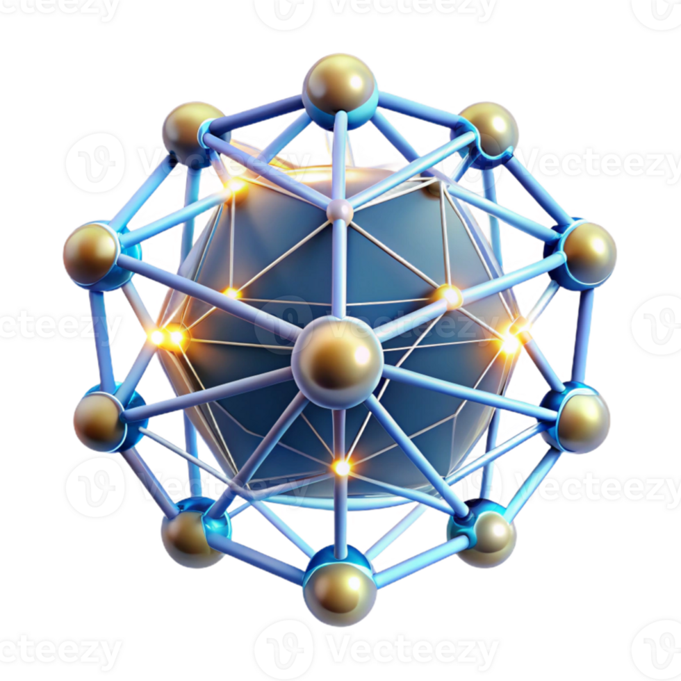 dramatic traditional A powerful artificial intelligence visualized as a glowing network of interconnected nodes, illuminated by a dynamic, shifting light. Abstract style detailed png