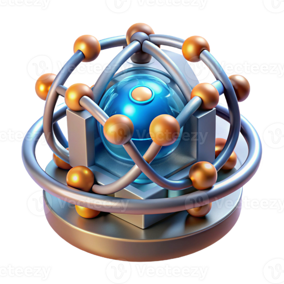 wonderful vintage Microscopic view of a nanobot constructing a building atom by atom, intricate detail, glowing energy fields original png