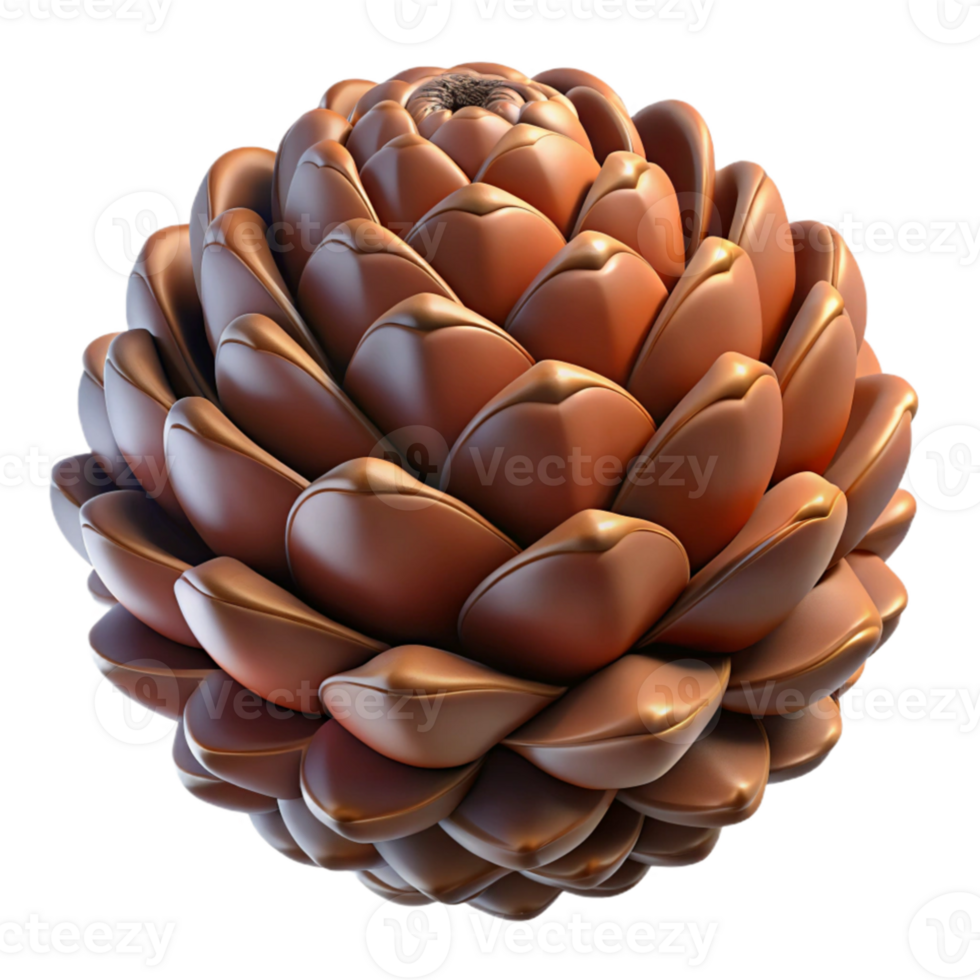 elegant traditional A close-up of a pine cone, intricate scales, forest floor lighting, nature photography style 4K png